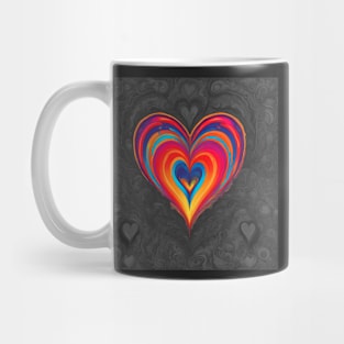 rainbow heart Mug